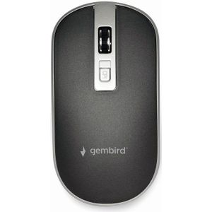 Gembird MUSW-4B-06-BS Muis - Zilver - Zwart - Draadloos