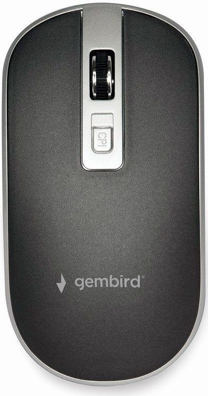 Gembird MUSW-4B-06-BS Muis - Zilver - Zwart - Draadloos