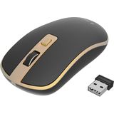 Gembird - MUSW-4B-06-BG - Draadloze Muis - Zwart - Goud