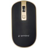 Gembird - MUSW-4B-06-BG - Draadloze Muis - Zwart - Goud