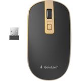 Gembird - MUSW-4B-06-BG - Draadloze Muis - Zwart - Goud