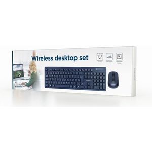 GEMBIRD - Draadloze Desktopset - Zwart - DE-lay-out