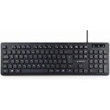 Multimedia - Toetsenbord - Zwart - USB - QWERTY US Layout