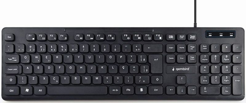 Multimedia - Toetsenbord - Zwart - USB - QWERTY US Layout