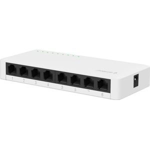 Gembird Gigabit Ethernet Switch met 8 poorten / wit