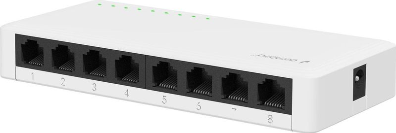Gembird - Gigabit Ethernet Switch - 8 Poorten - Wit