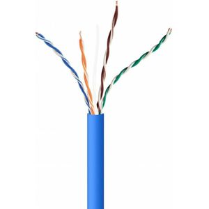 Gembird UPC-5004E-SOL-B CAT5e UTP LAN-kabel (CCA), massief, 305m, blauw