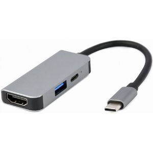 Cablexpert USB-C 3-in-1 multi adapter USB-C dock 3-voudig - 9530503