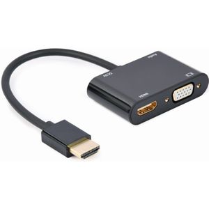 Gembird HDMI stekker auf HDMI + VGA verloop stekker Audioada. sch