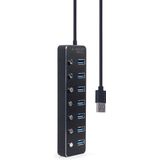 Gembird - 7-poorts USB 3.1 Gen 1 HUB - Zwart - USB-C - Docking Station
