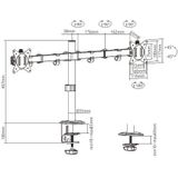 Gembird Ma-d2-01 Doppelmonitorständer