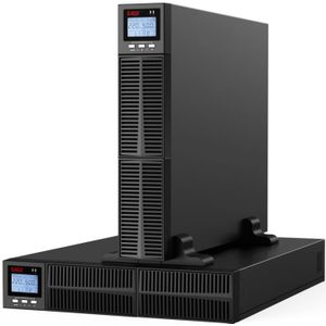 Online UPS - 1000 VA - Zwart - Materiaal: Kunststof - Met USB Interface