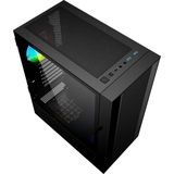 Gembird - Fornax 4000 ARGB - PC-behuizing - Zwart - ITX ATX mATX