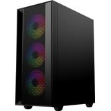 Gembird - Fornax 4000 ARGB - PC-behuizing - Zwart - ITX ATX mATX