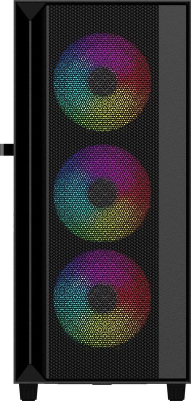 Gembird - Fornax 4000 ARGB - PC-behuizing - Zwart - ITX ATX mATX