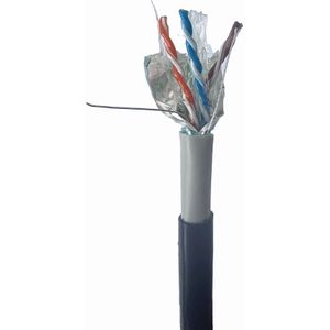 CAT6 FTP LAN Gel filled outdoor cable, solid, 305 m, black