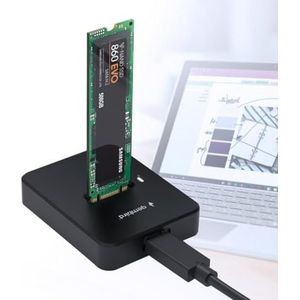 Gembird DD-U3M2 basisstation voor opslagstations USB 3.2 Gen 1 (3.1 Gen 1) Type-C Zwart