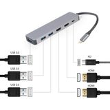 Gembird A-CM-COMBO3-03 USB Type-C 3-in-1 multi-port adapter (Hub + HDMI + PD)