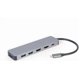 Gembird A-CM-COMBO3-03 USB Type-C 3-in-1 multi-port adapter (Hub + HDMI + PD)