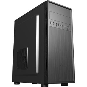 Gembird Computerkast Fornax 160 (ATX, Mini-ITX, mATX), PC-behuizing, Zwart