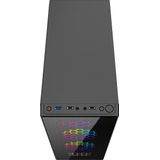 Gembird - Fornax 500 - Midi Tower - Zwart - Materiaal: Staal