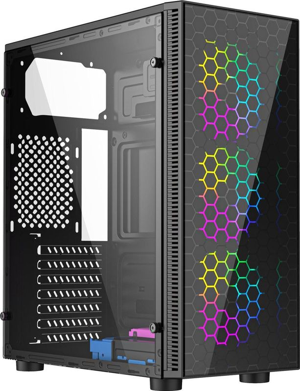 Gembird - Fornax 500 - Midi Tower - Zwart - Materiaal: Staal