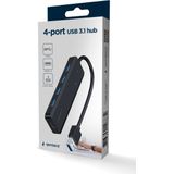 Merk - Model - 4 Poorts USB 3.1 Hub - USB 3.1 - Plastic - 5 Gb/s