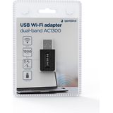 ACER - AC1300 USB Wi-Fi Adapter - Dual-Band - USB 3.0 - Compact Ontwerp