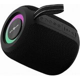 Draagbare BT Luidspreker - LED-Lichteffect - Draadloos Muziek Streamen - Zwart
