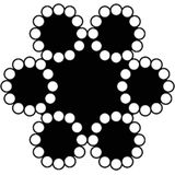 DX - Staalkabel - Verzinkt - 6x12 - 7 Touwkernen - 50 Meter