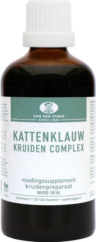 Kattenklauw Kruiden Complex - 100 ml - Echinacea - Pau d'Arco - Kaapse Geranium