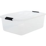 IRIS Topbox Opbergbox -30L - Kunststof - Transparant - Set van 3