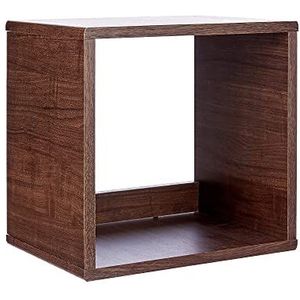 Iris Ohyama, Houten kast / ruimtebesparend / houten plank / opbergeenheid / locker, Eenvoudige montage, eenvoudig en design, Kantoor, Woonkamer - QR Box - QR-34 - Bruin
