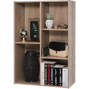 Iris Ohyama, Houten plank / kubuskast / boekenkast / kast / open kast, Modulair, Design, kantoor, woonkamer, slaapkamer - Basic Storage Shelf - CX-23C - AsBruin