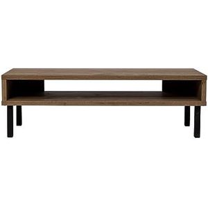 Iris Ohyama, TV-meubel, TV-meubel voor scherm tot 40 inch, Stevige plank, Design, Vilten voeten, Kantoor, Slaapkamer, Woonkamer - WAB 950 - Asbruin