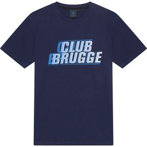 Club Brugge - T-shirt - Blauw - 100% BCI Katoen