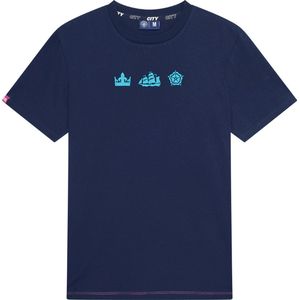 Manchester City - Big Logo T-shirt - Blauw - 100% BCI Katoen