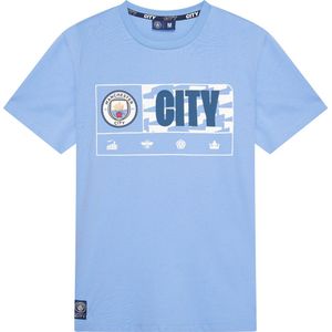 Manchester City - Heren T-shirt - Lichtblauw - Officiële Merchandise