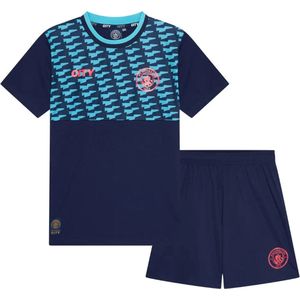 Manchester City - Voetbaltenue - Donkerblauw - 2024/2025 - Shirt en Broekje - Officiële Merchandise