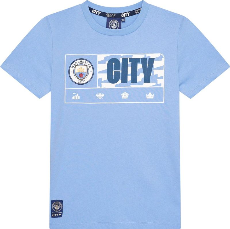 Manchester City - T-Shirt - Lichtblauw - Kinderen - Official Merchandise - Seizoen 2024/2025