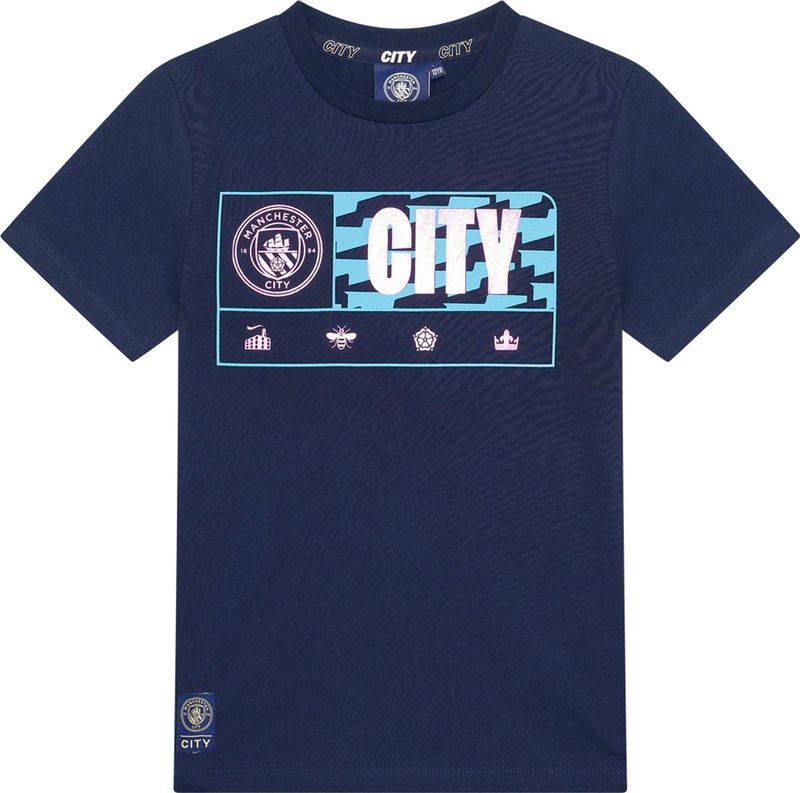 Manchester City - Kids T-shirt - Donkerblauw - Away