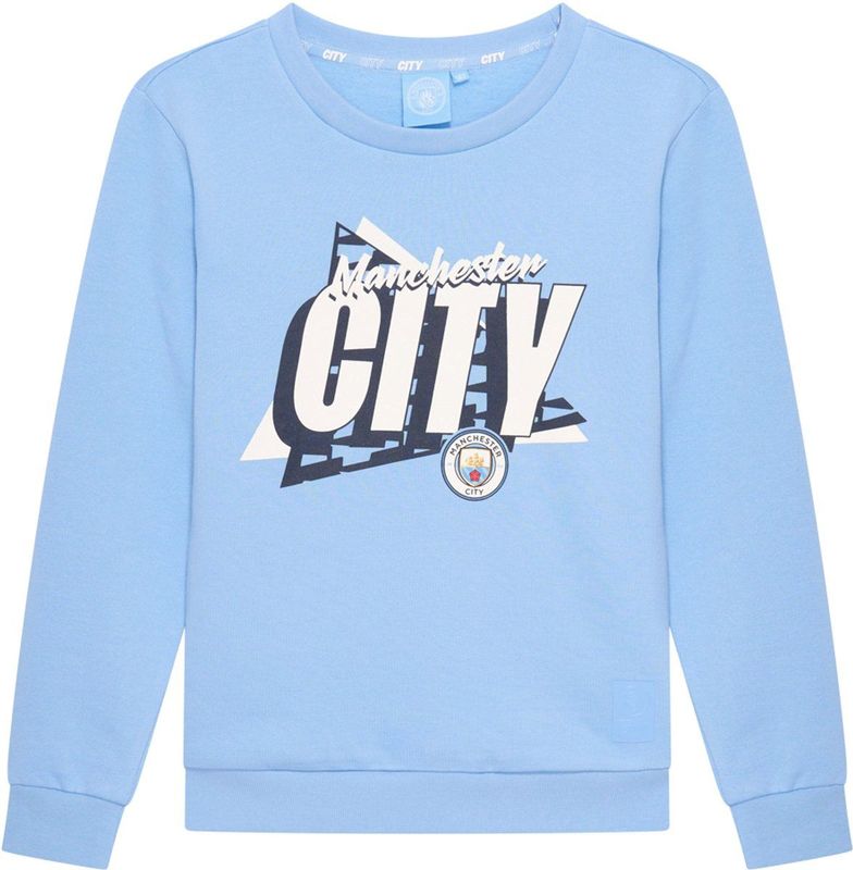 Manchester City - Sweater - Lichtblauw - Officiële Merchandise - Kinderen
