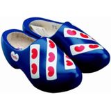 Gevavi Fries - Houten Klompen - Blauw - Populierenhout