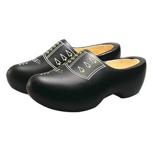 Gevavi - Houten Klompen - Zwart - Populierenhout