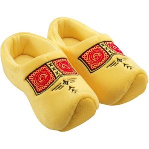 Elcee-Haly – Klomp sloffen – Zwarte Pantoffelklomp met Tulpen boeket – Warme sloffen – Zwart / Roze – Maat 42 / 43