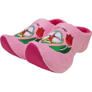 Kinderklomp pantoffels Roze  / Klompsloffen / Roze sloffen voor kinderen - Maat: 16-18