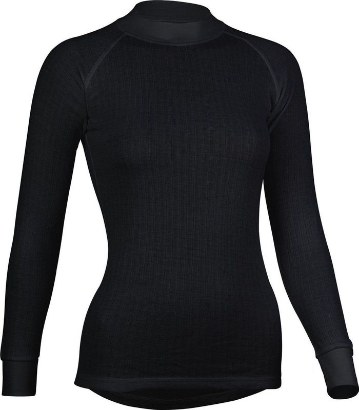 Avento Thermoshirt - Dames - Zwart - Comfortabele Stof - Lange Mouwen