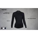 Avento Thermoshirt - Dames - Zwart - Comfortabele Stof - Lange Mouwen