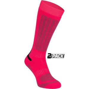 Starling Skikousen - 2-Pack - Whistler - Fuchsia/Grijs - 39/42