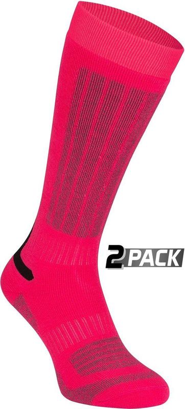 Starling Skikousen - 2-Pack - Whistler - Fuchsia/Grijs - 31/34